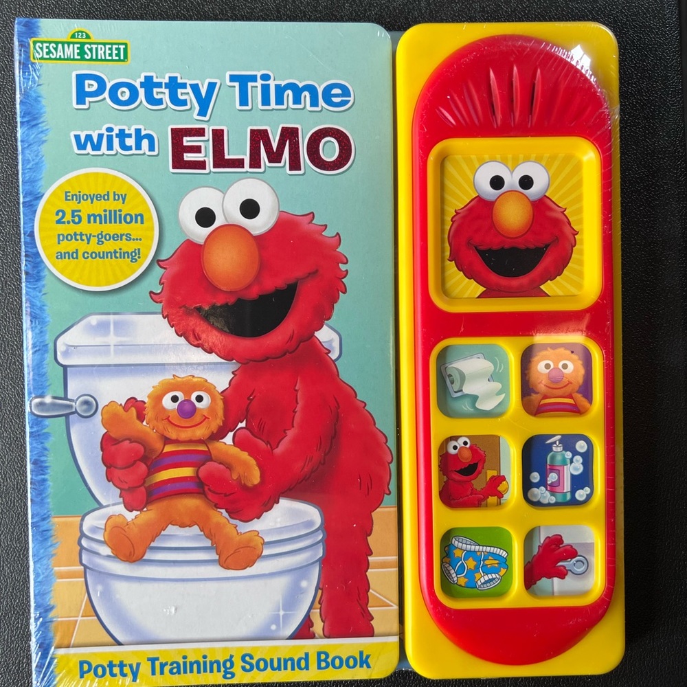 Sesame Street Potty Time with Elmo Potty Training Sound Book New Sealed